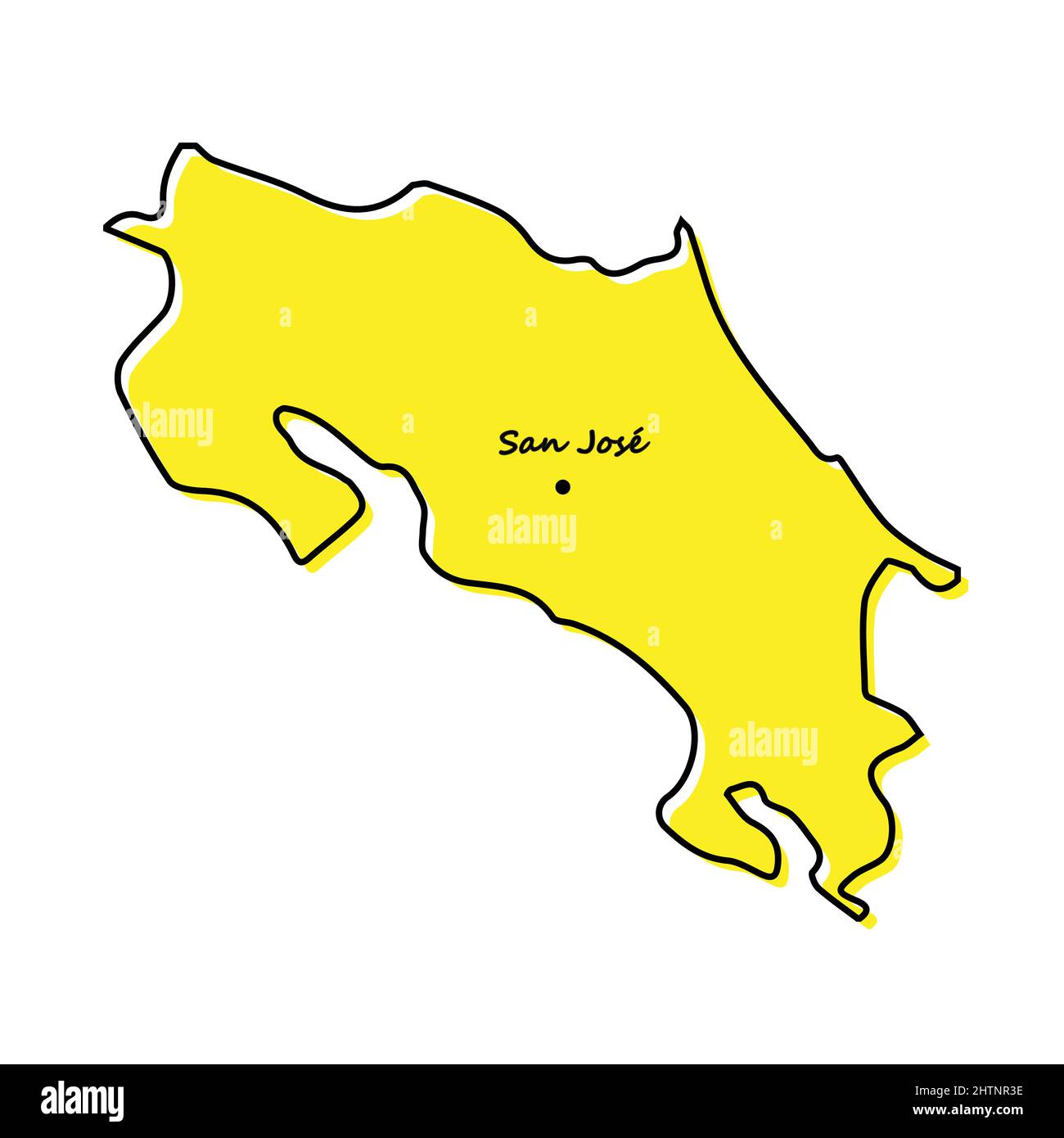 Map of costa rica Cut Out Stock Images & Pictures - Alamy map-of-costa-rica-cut-out-stock-images-pictures-alamy