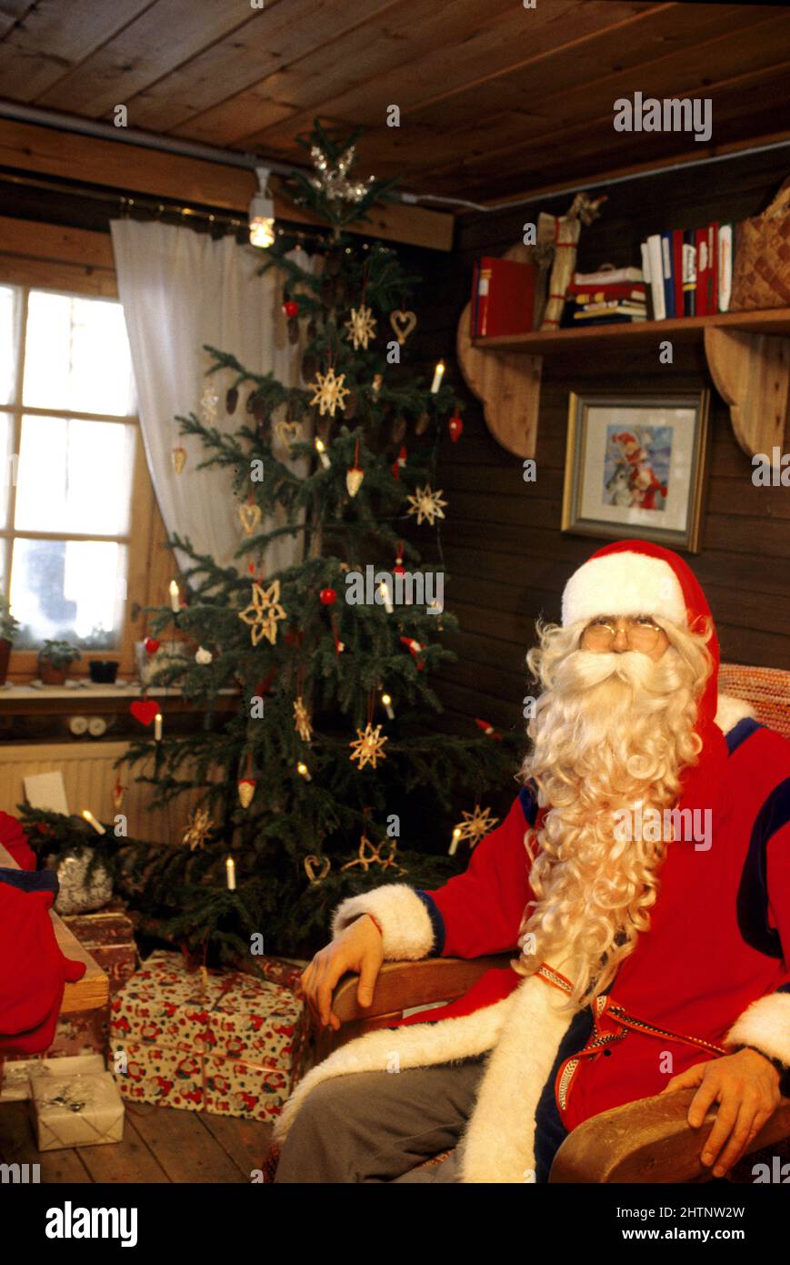 laponie finlande pere noel Stock Photo Alamy