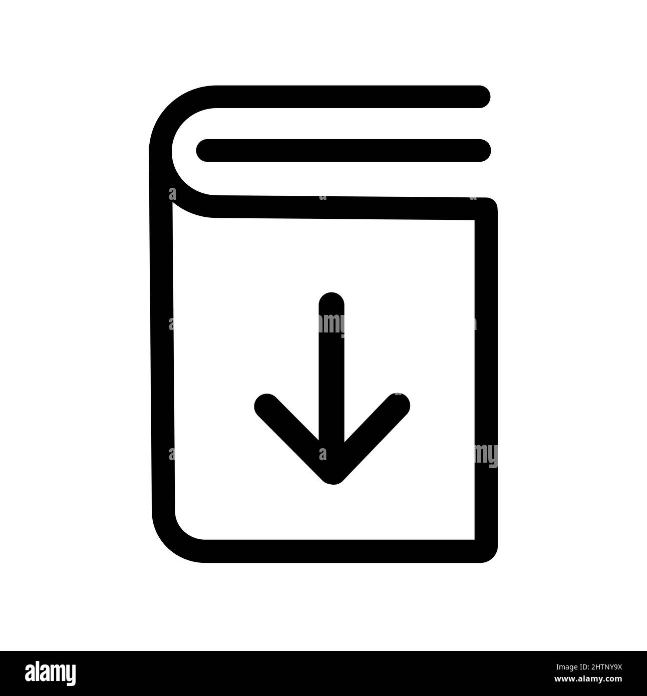 Download book vector icon, ebook symbol. Modern, simple flat vector