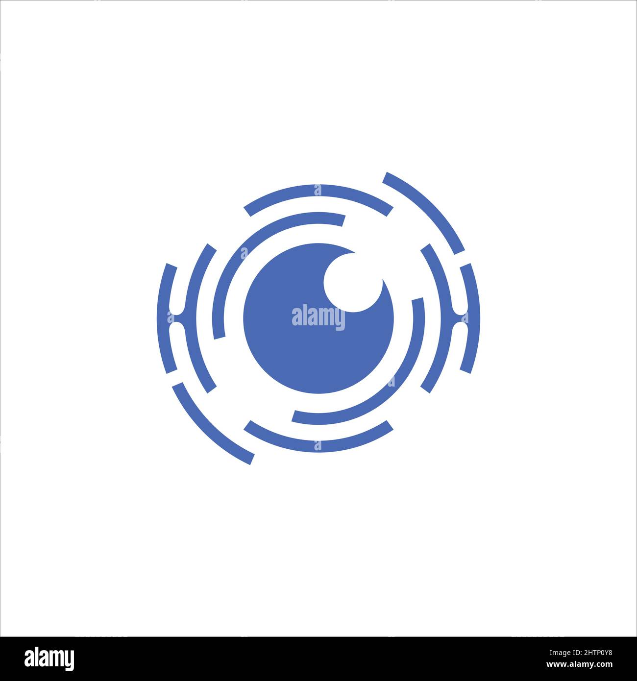 Technology human eye creative logo sign. Security technology and ...
