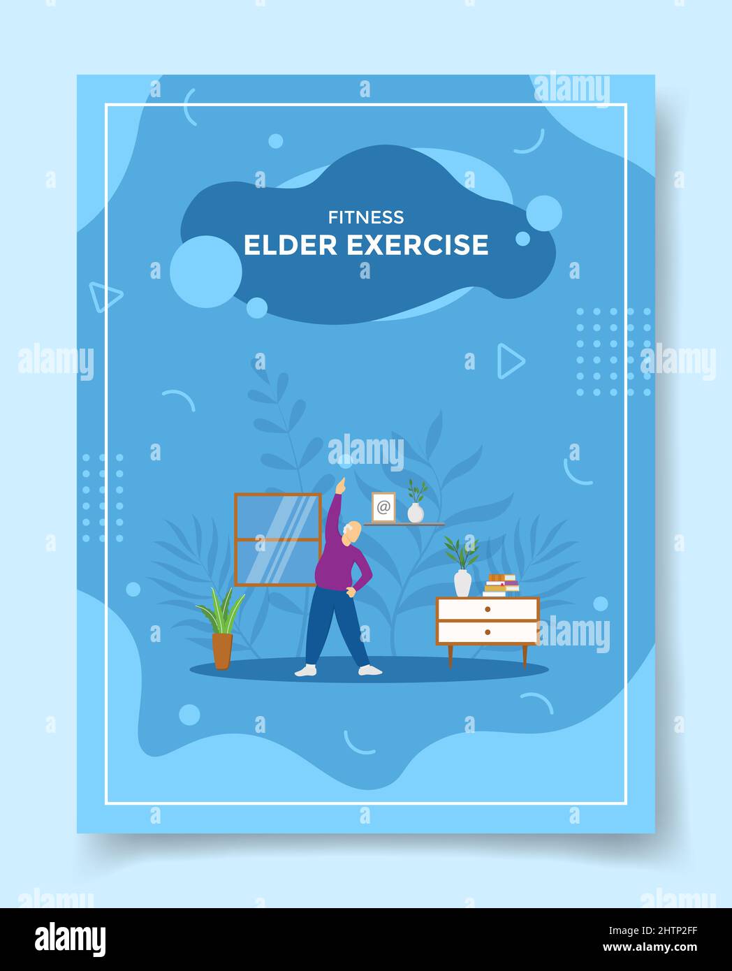 elder-exercise-for-template-of-banners-flyer-books-and-magazine