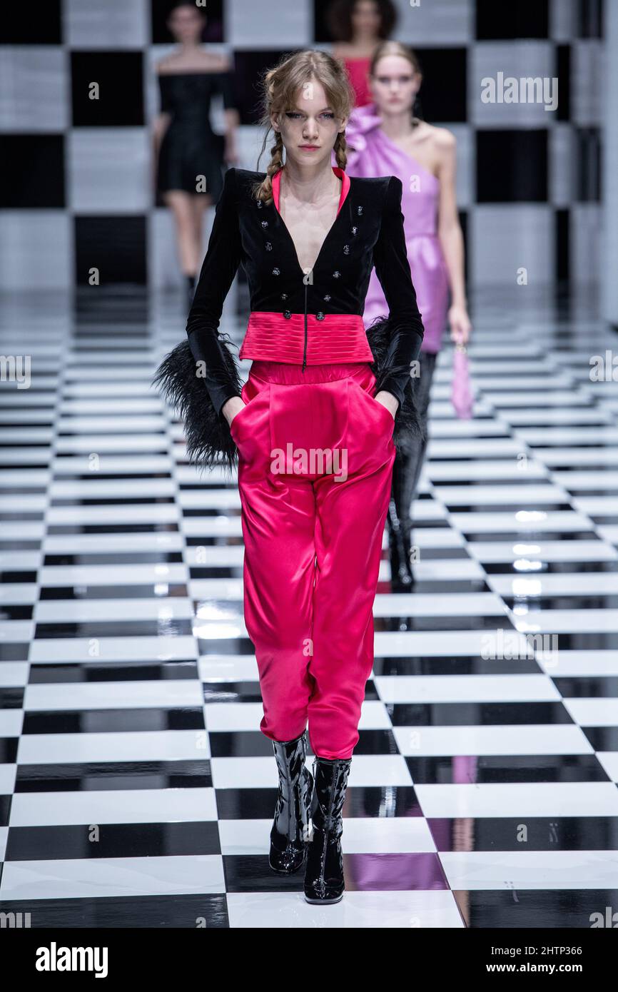 Emporio Armani fashion show on the third day of Milan Fashion Week Women's  Fall Winter 2022-2023 Collection. Milan (Italy), February 24th, 2022 (Photo  by Matteo Rossetti/Mondadori Portfolio/Sipa USA Stock Photo - Alamy