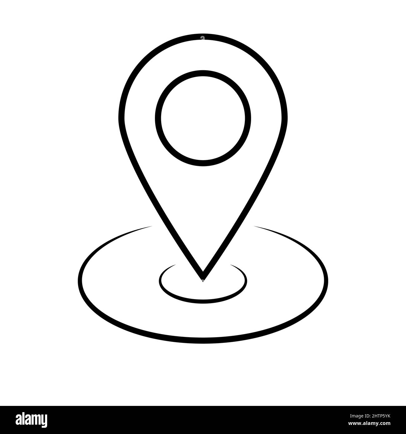 Geolocation point terrain icon, map pin address sign Stock Vector