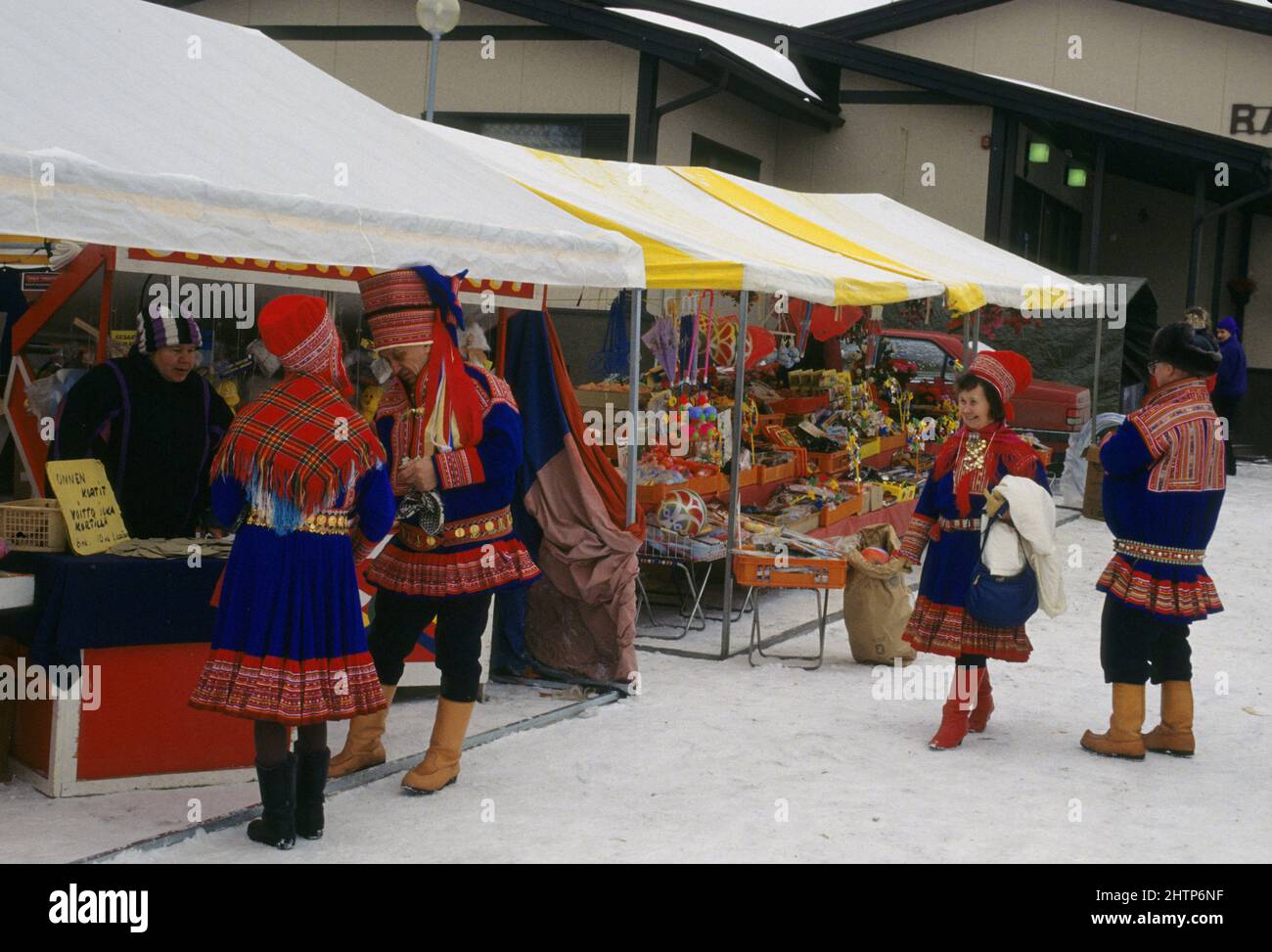 Lapland Marche traditionnel artisanal lapon Stock Photo