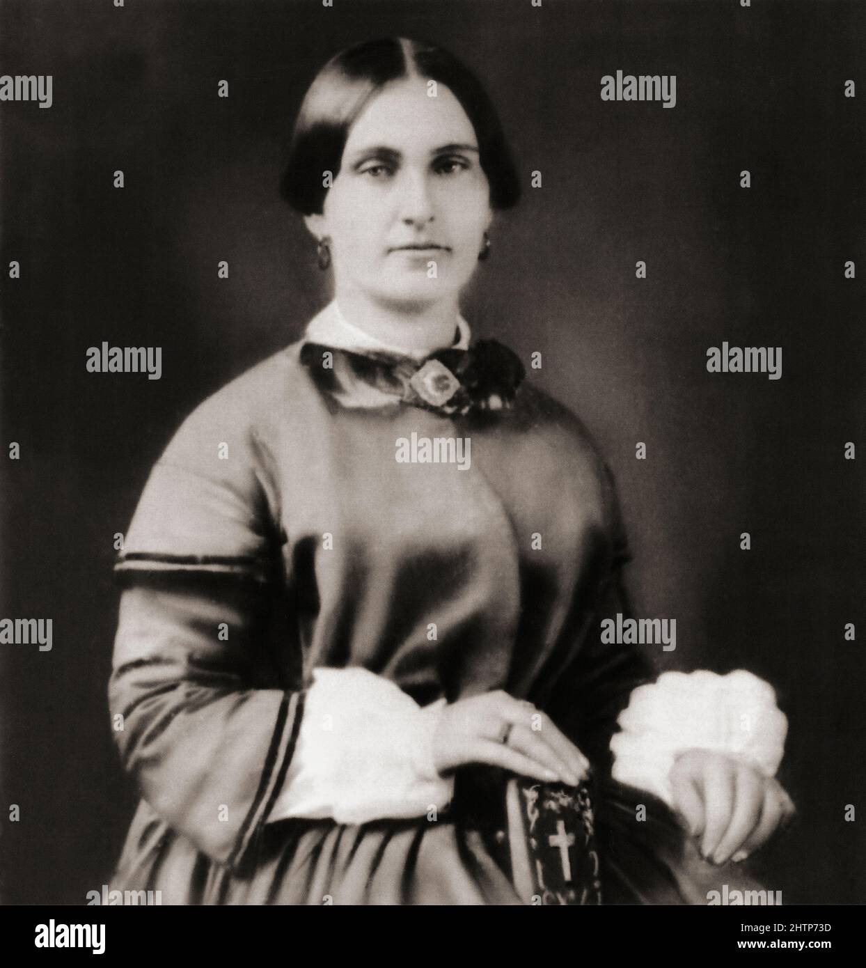 Mary Surratt, full name Mary Elizabeth Jenkins Surratt, c. 1820 - 1865.  American, executed by hanging for involvement in conspiracy which resulted in assassination of American President Abraham Lincoln.  She maintained her innocence to the end. Stock Photo