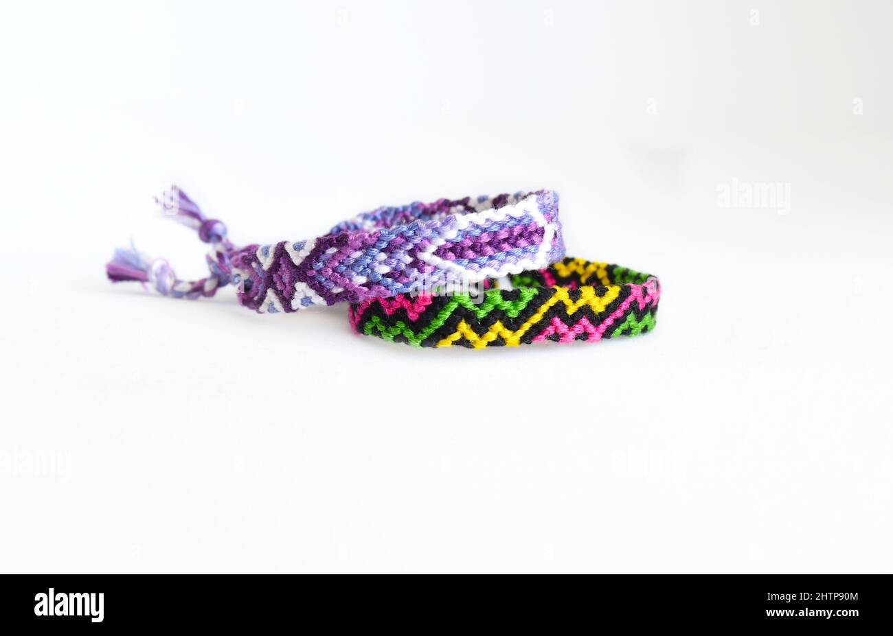 Friendship bracelet thread hi-res stock photography and images