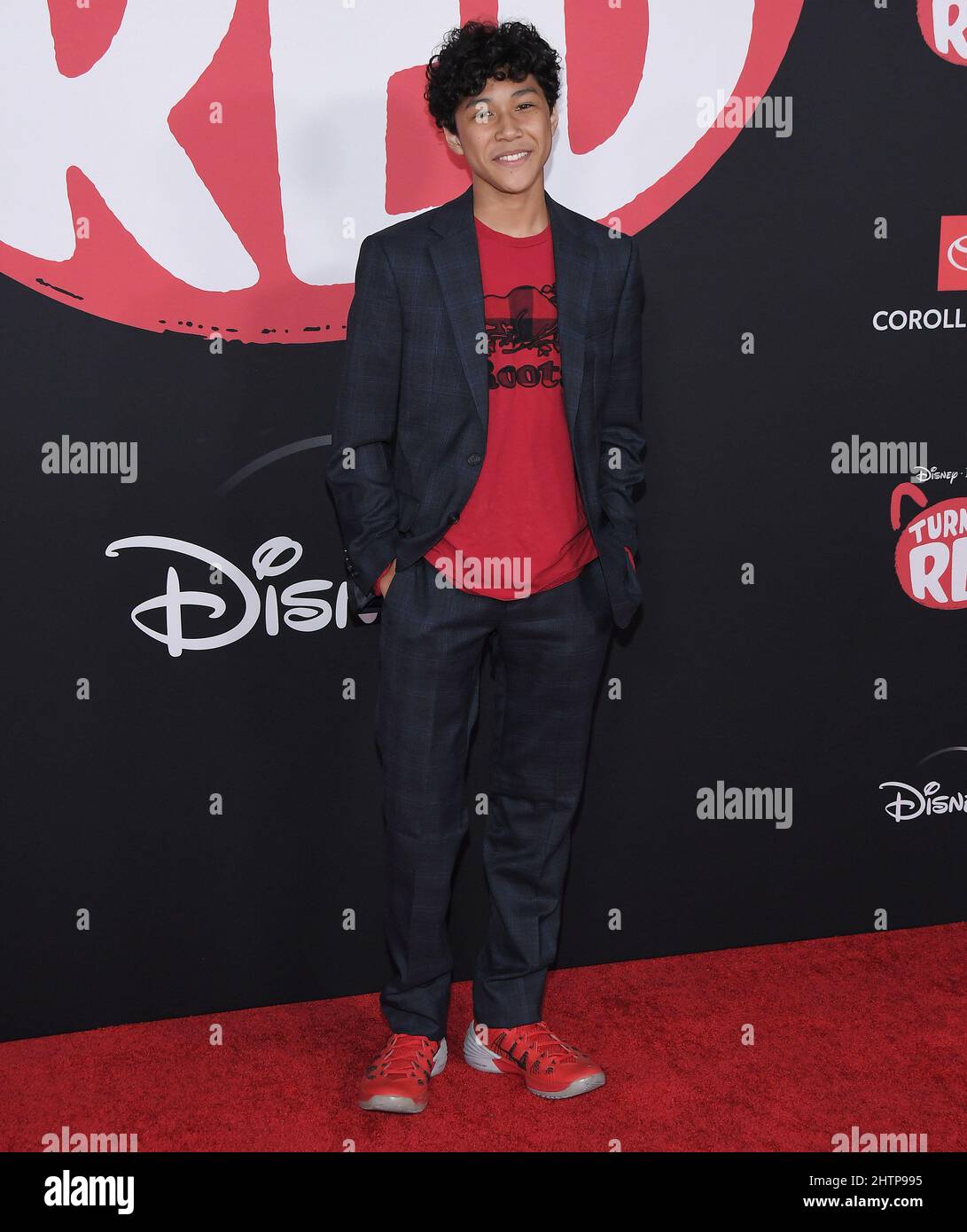Los Angeles, USA. 01st Mar, 2022. Tristan Chen arrives at Disney's