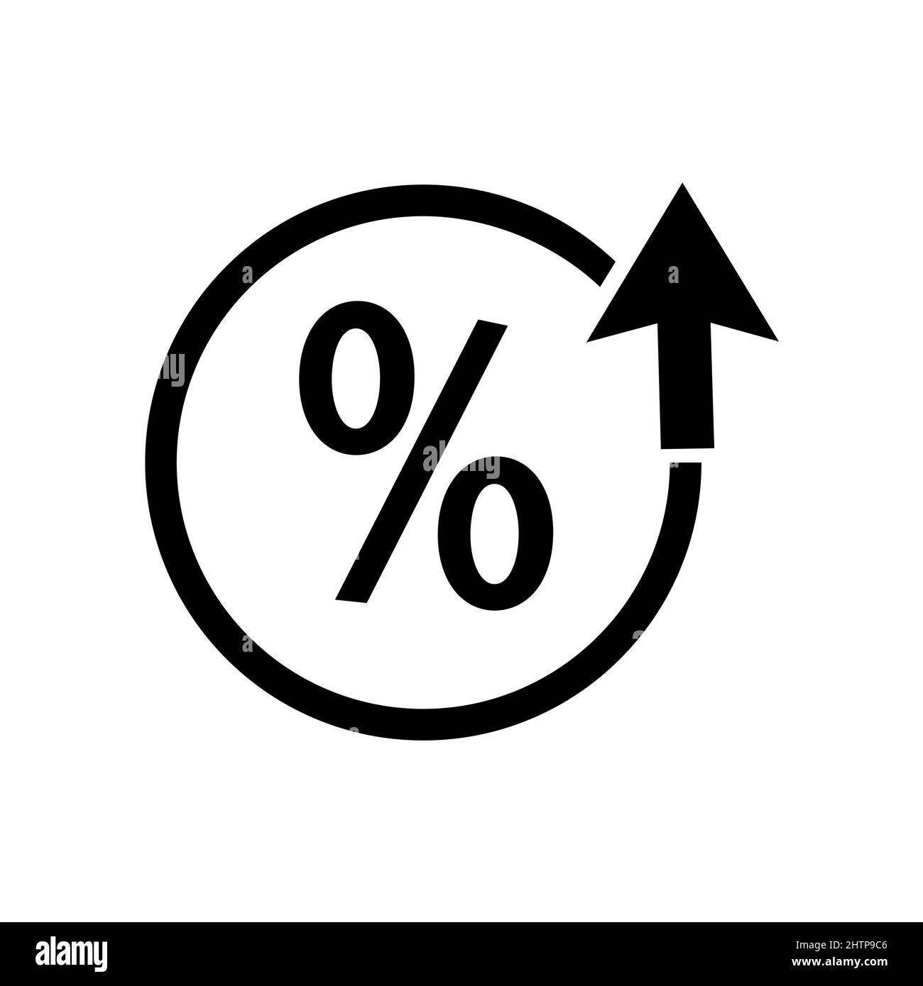 Percentage up down icon. Finance and economic concept. Stock Vector