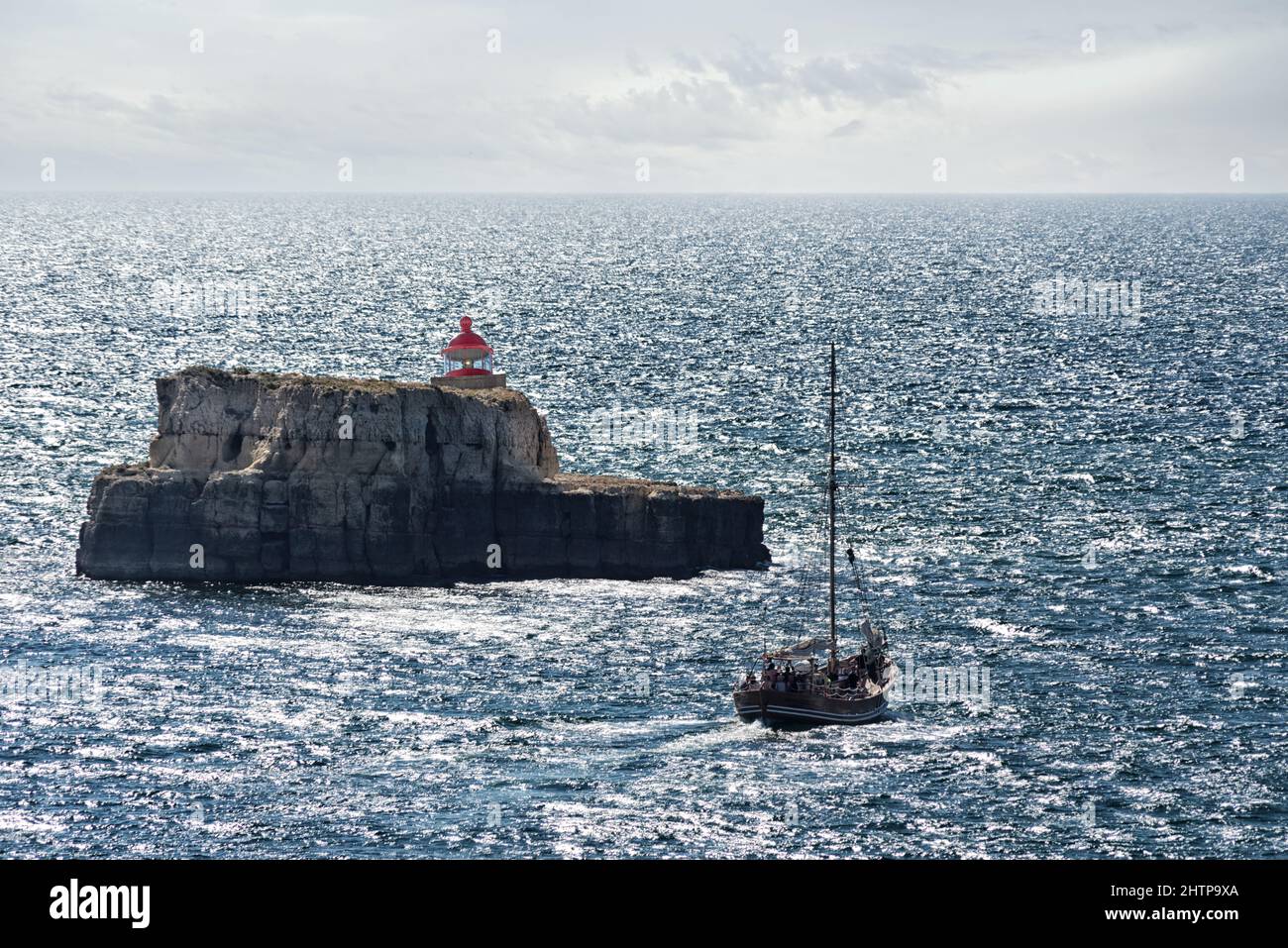 Old ship sailing in the sea under a bright sky Stock Photo Alamy