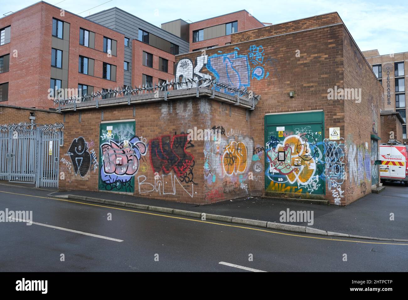 Graffiti on the streets of Sheffield Stock Photo