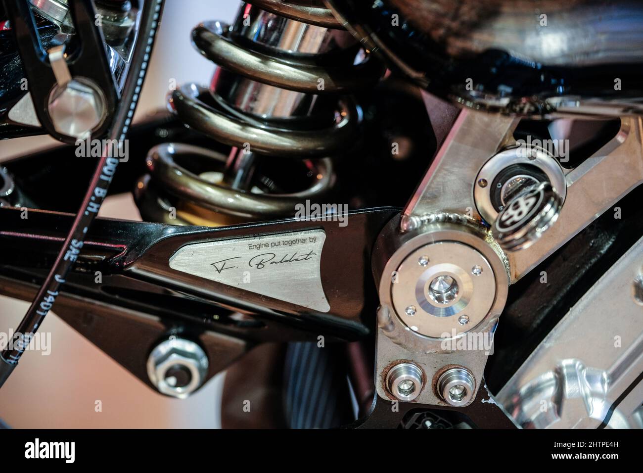 Brough Superior SS100 remade to represent the original SS100 made famous by Lawrence of Arabia Stock Photo