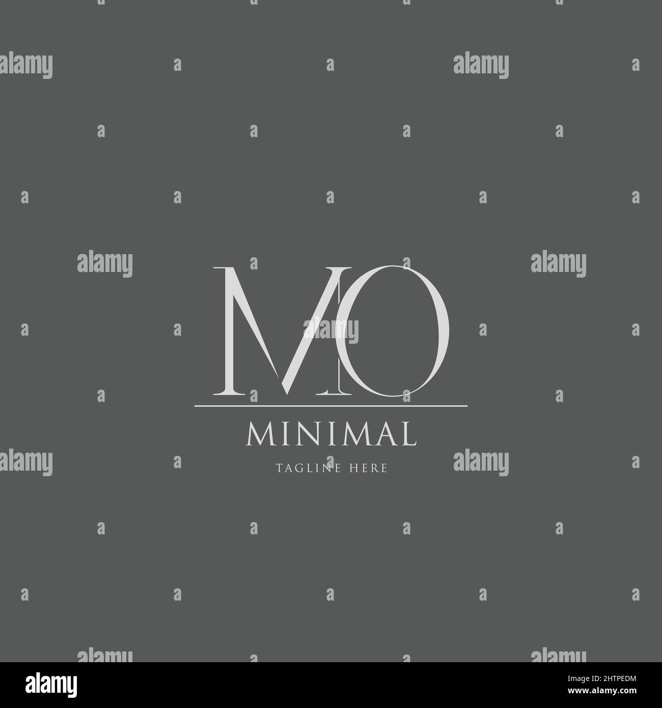 Creative Minimal Alphabet MO Icon Logo Template Stock Vector Image ...