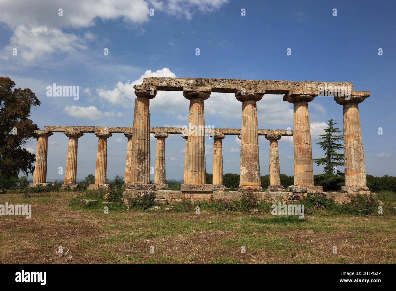 Metaponto, Metaponte, dorischer Heratempel, Tavole Palatine, Basilikata, Italien Stock Photo