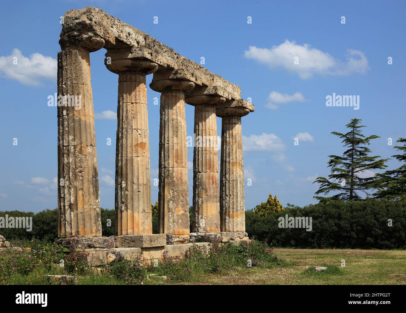 Metaponto, Metaponte, dorischer Heratempel, Tavole Palatine, Basilikata, Italien Stock Photo