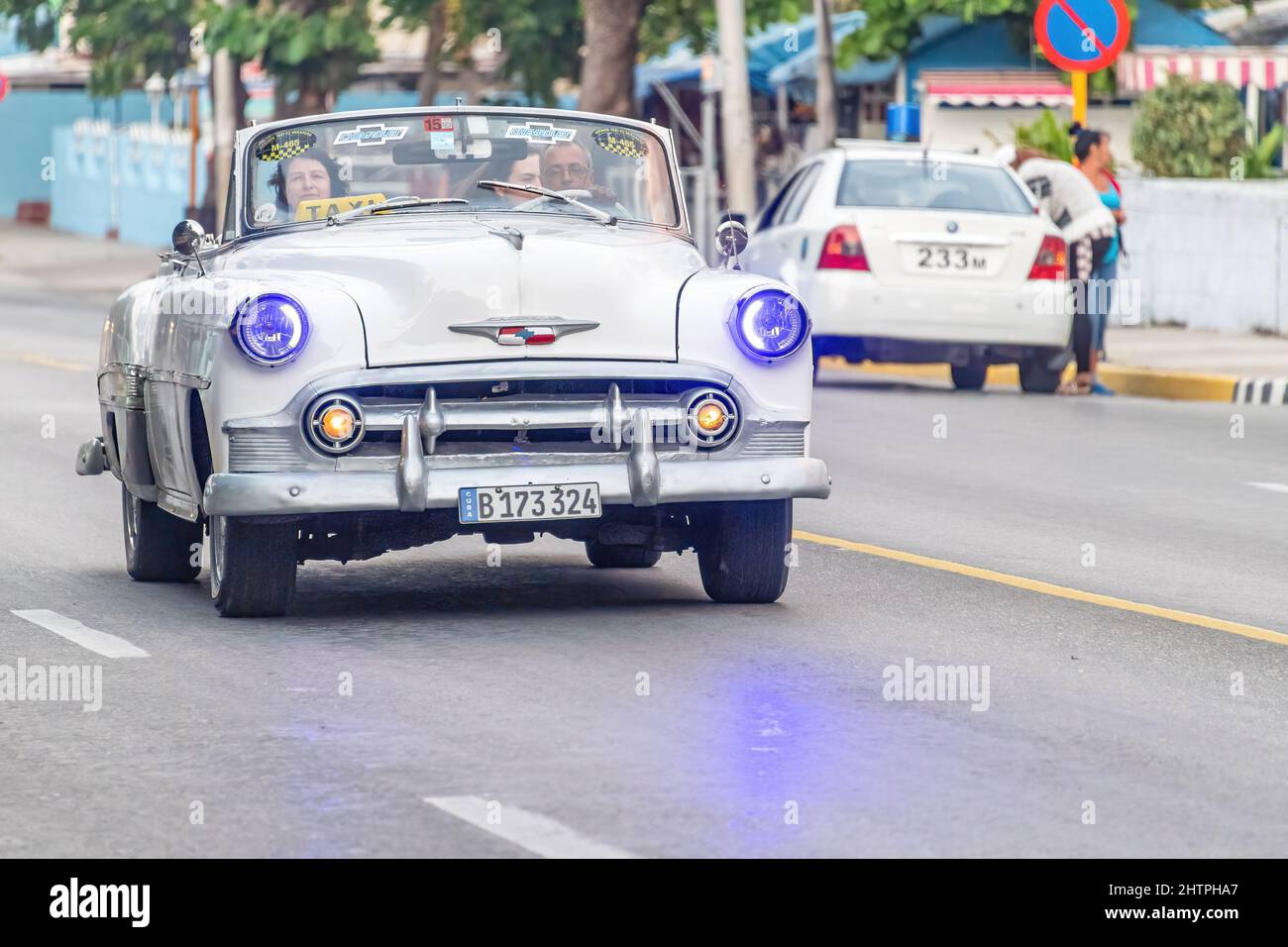 Vintage classic car in Cuba, 2017 Stock Photo Alamy