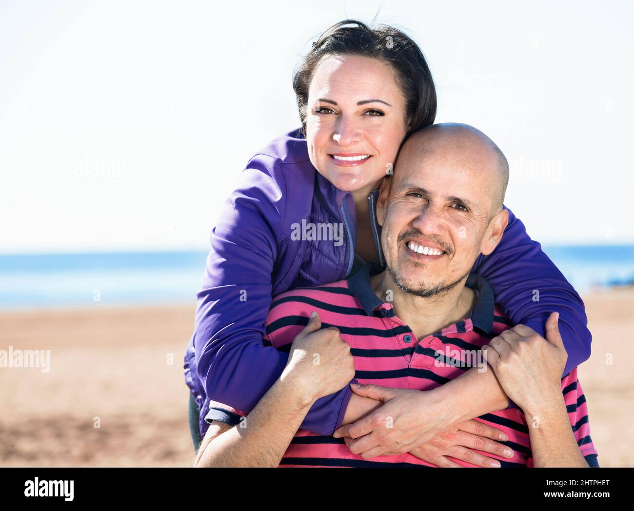 Loving couple gently hugging hi-res stock photography and images - Alamy