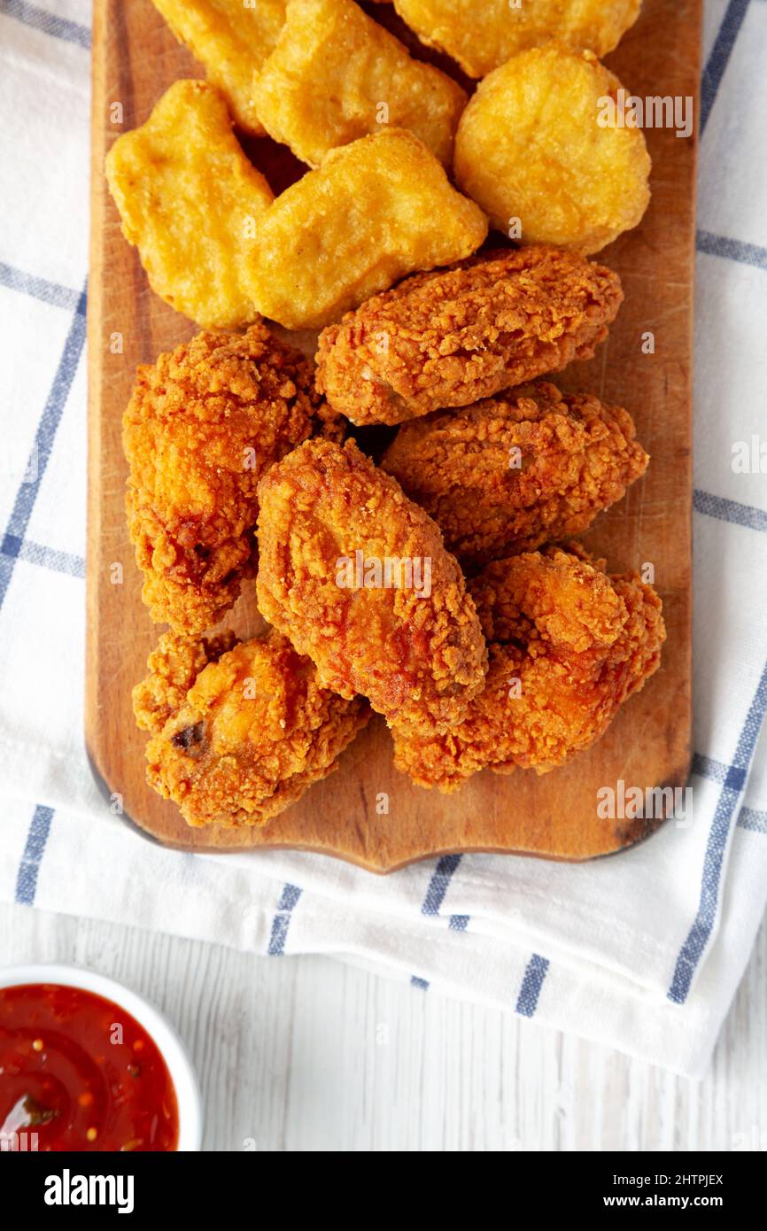 Food chicken poultry nugget nuggets deep fried battered fast food hi