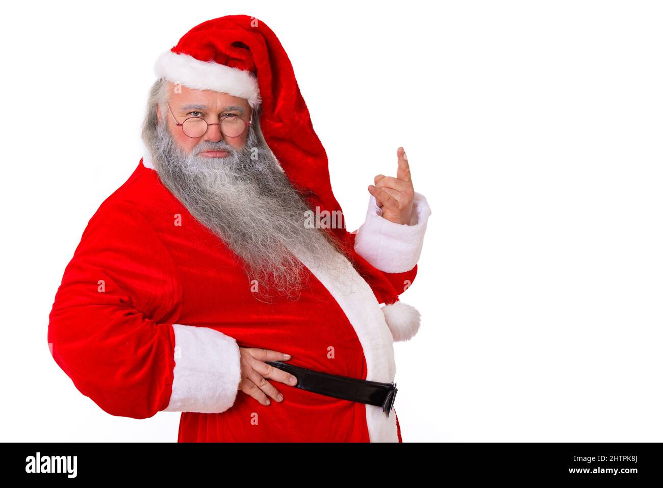 Santa claus isolated on white background Stock Photo - Alamy