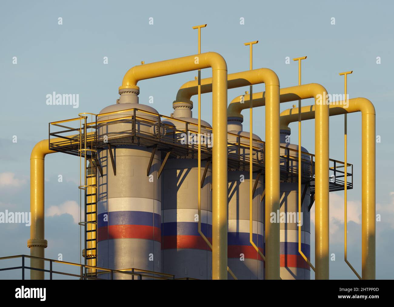 Medium Gas Tank Industrial Version Stock Photo - Download Image