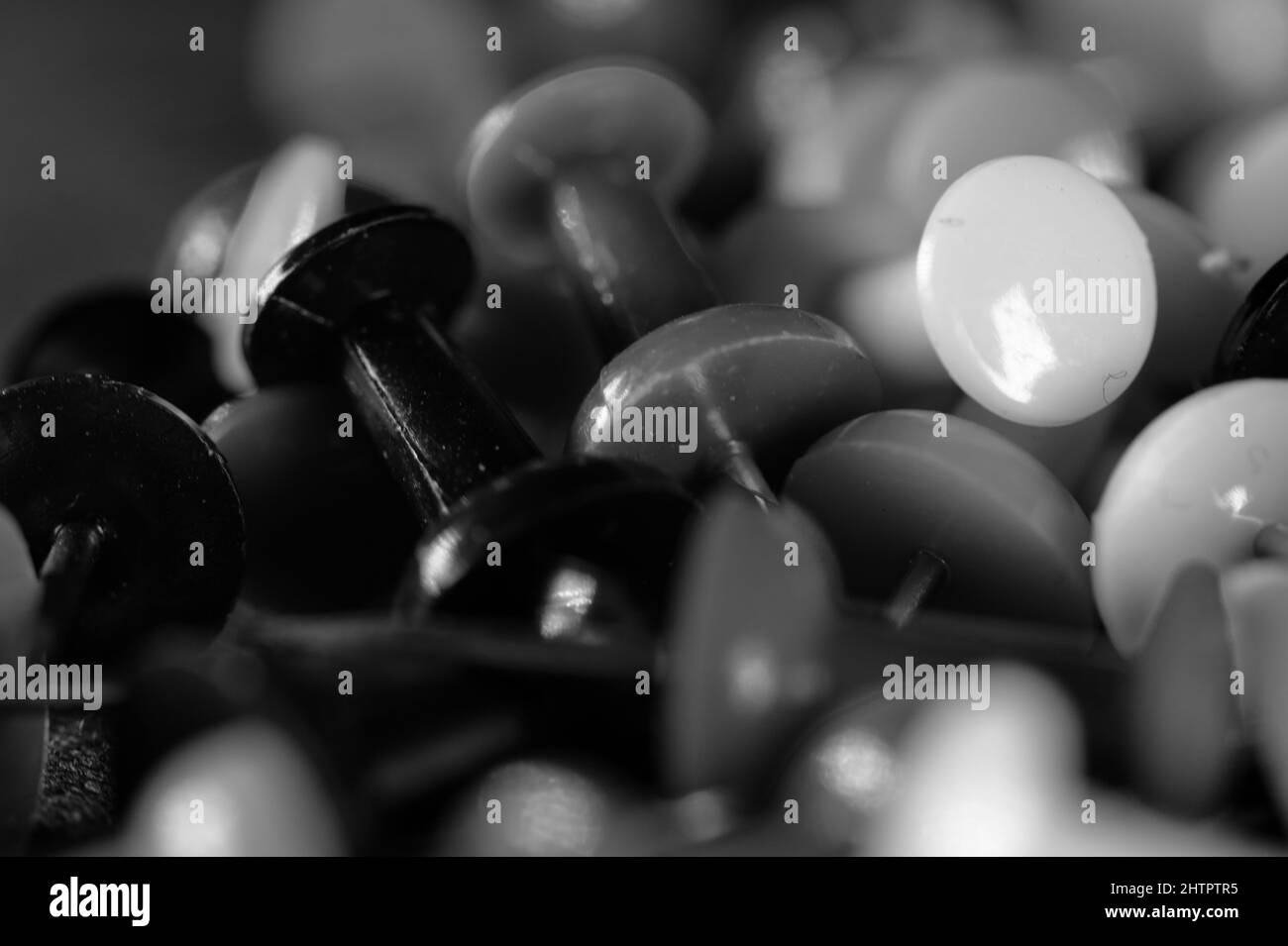 Drawing pins Black and White Stock Photos & Images Alamy