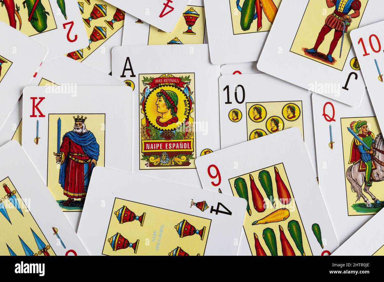 Deck of cards Spanish classic game Stock Photo Alamy