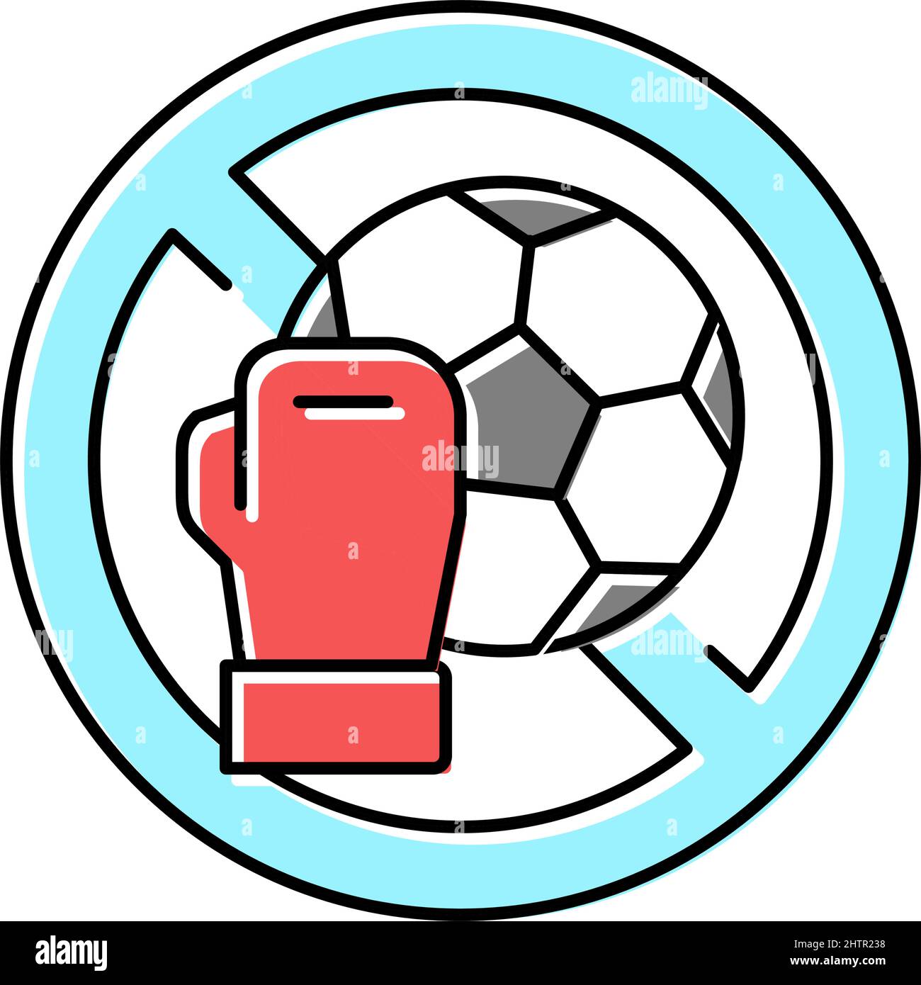 contraindicated sport exercises color icon vector illustration Stock ...