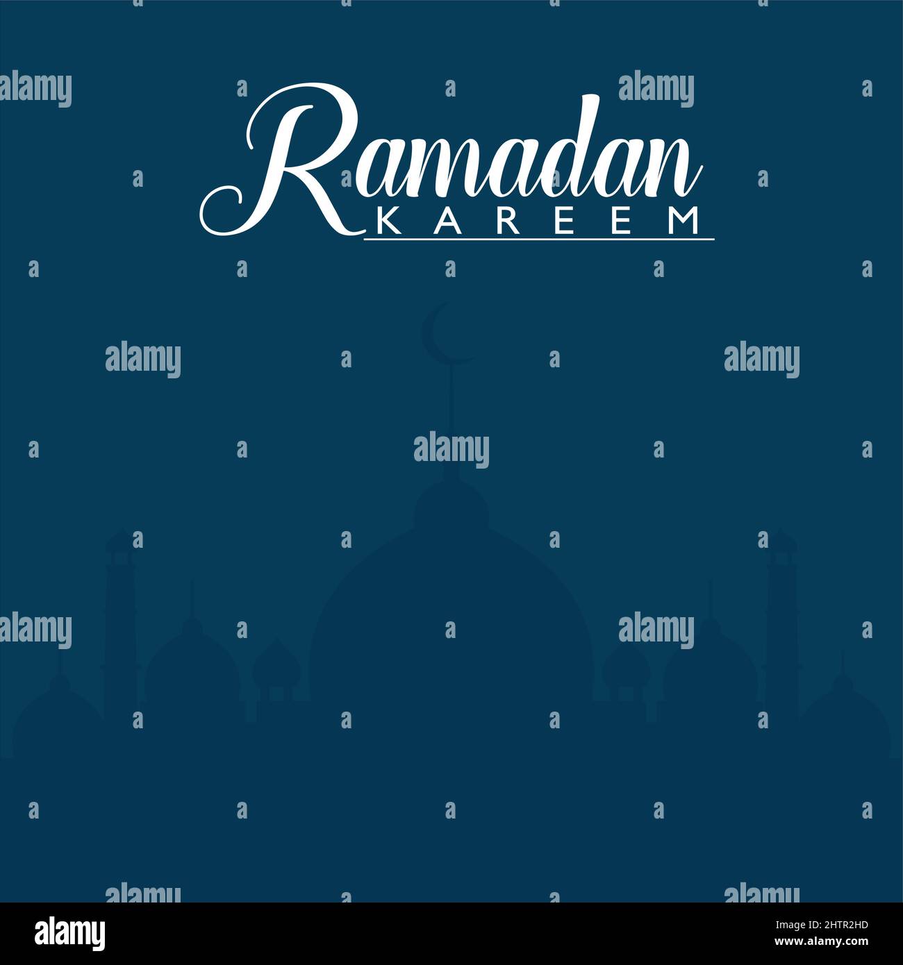 Ramadan kareem banner background design Vector. Stock Vector