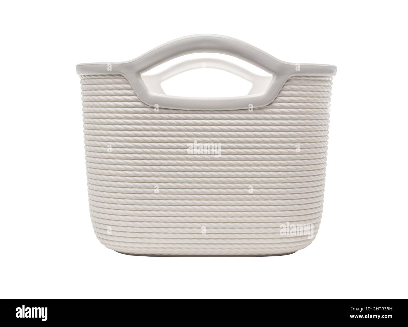 Plastic basket for storing various things Stock Photo Alamy