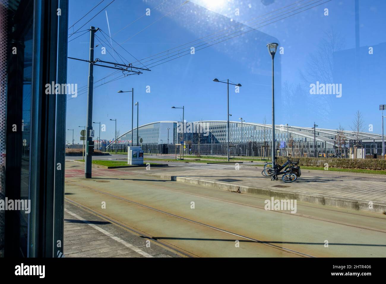 Aznd Seat aznd Headquarter of the nato in Brussels. Political and ...