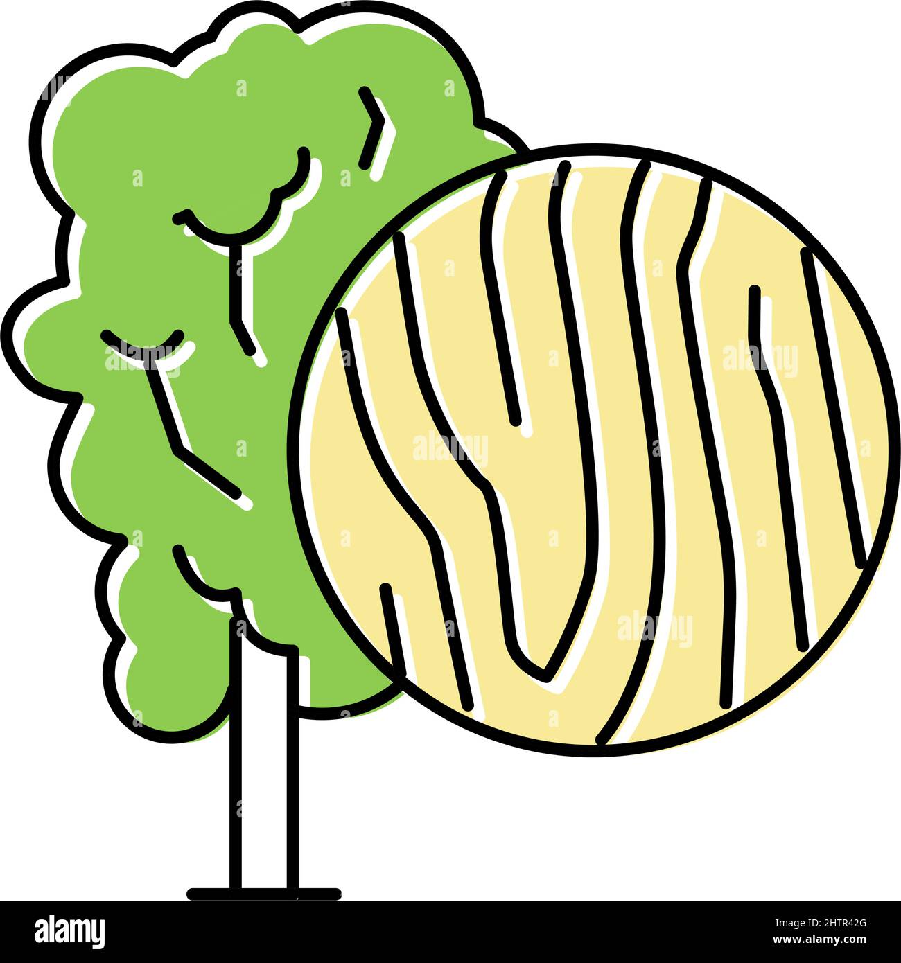 birch wood color icon vector illustration Stock Vector Image & Art - Alamy