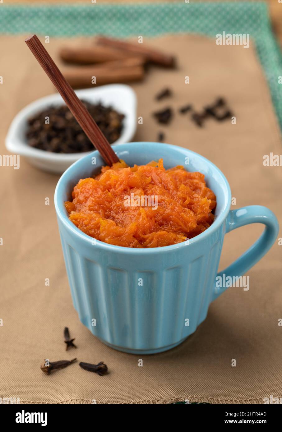 Traditional brazilian pumpkin sweet dessert with cloves and cinnamon Stock Photo Alamy
