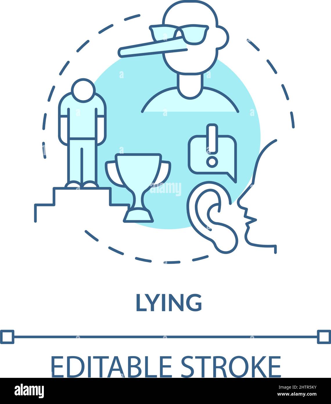 Lying terracotta concept icon Stock Vector Image & Art - Alamy