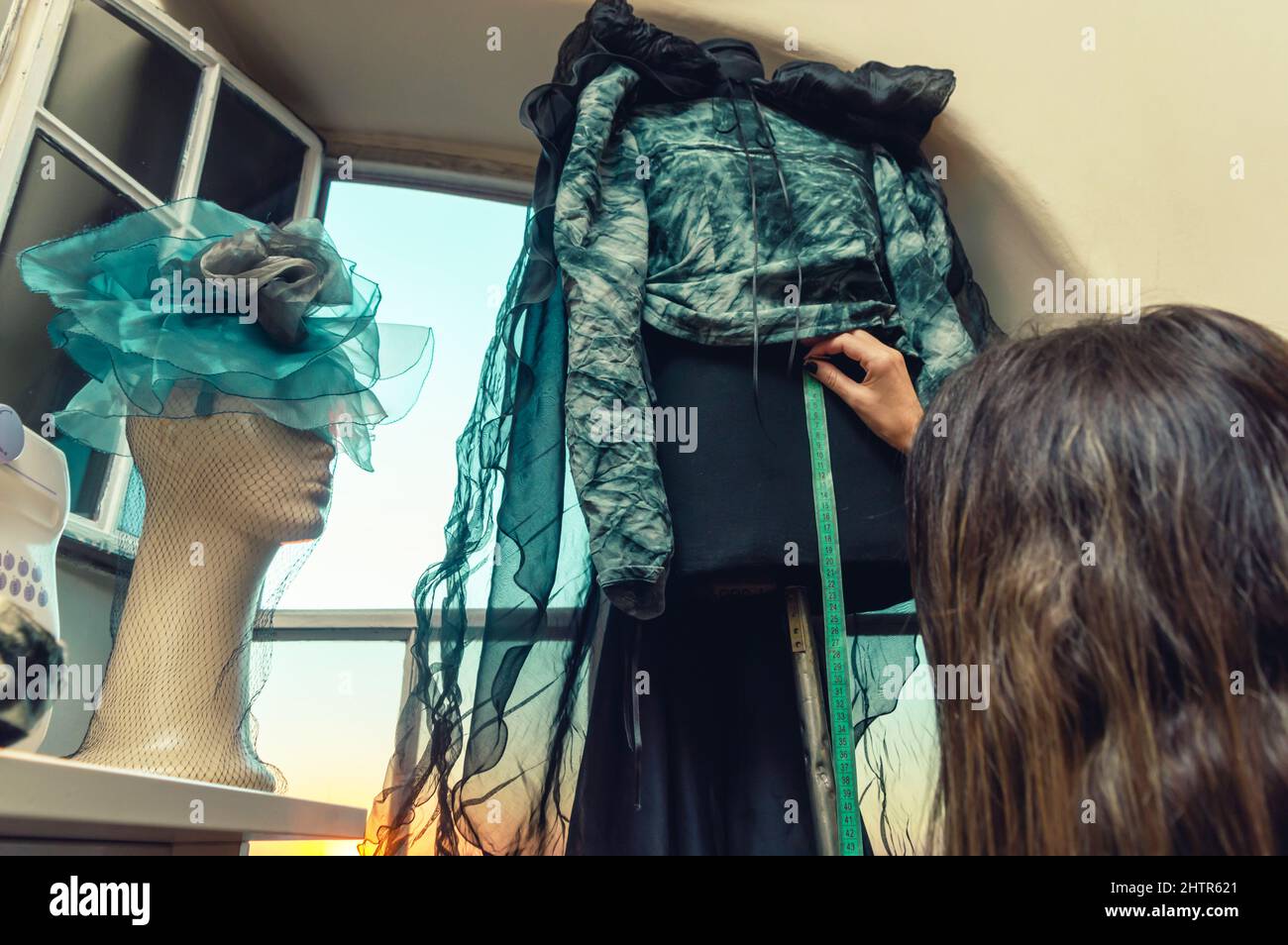 green emerald velvet dress Fashion Design Studio - Dress Up