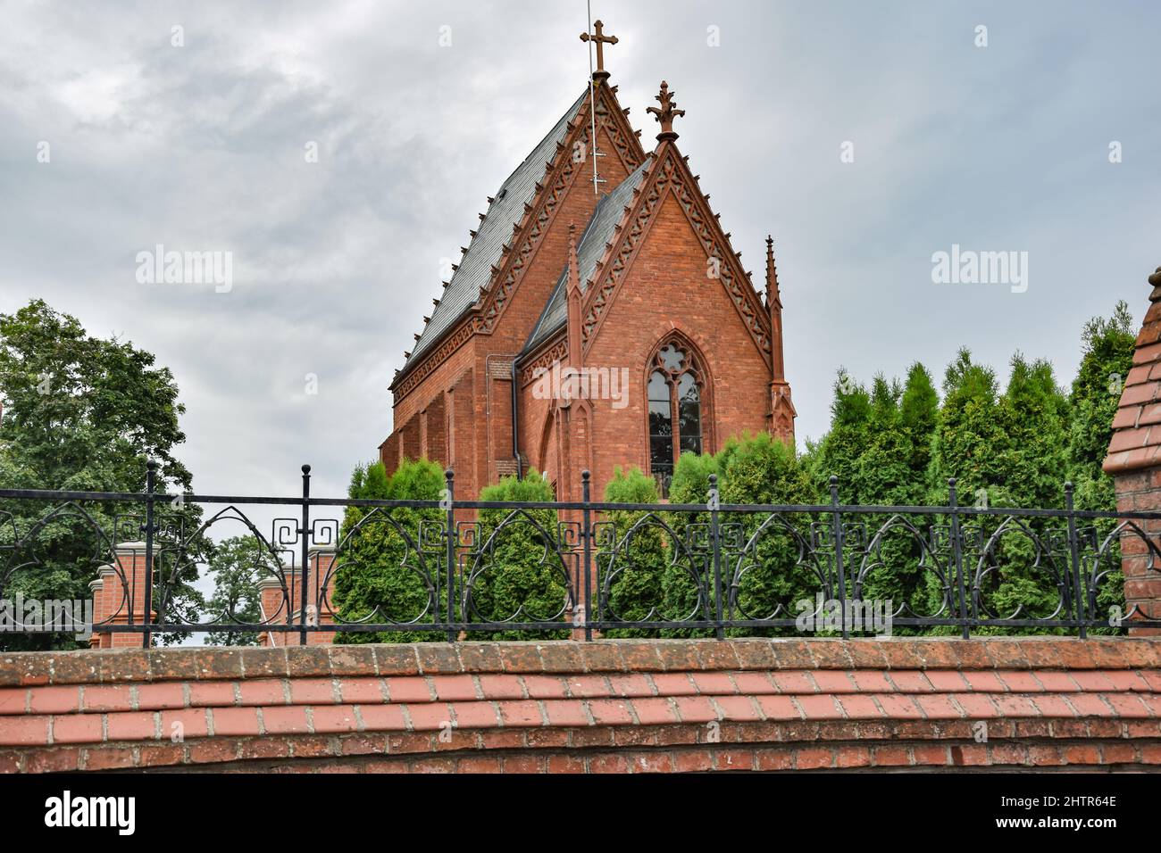 Kretinga, a small town in Lithuania Stock Photo
