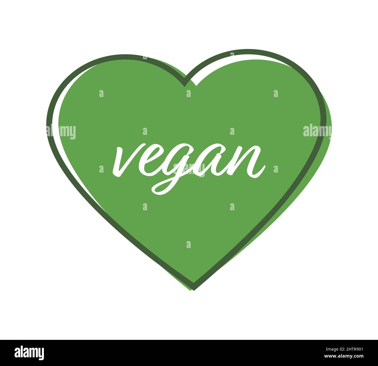 Vegan Icon on a white background. Stock Vector
