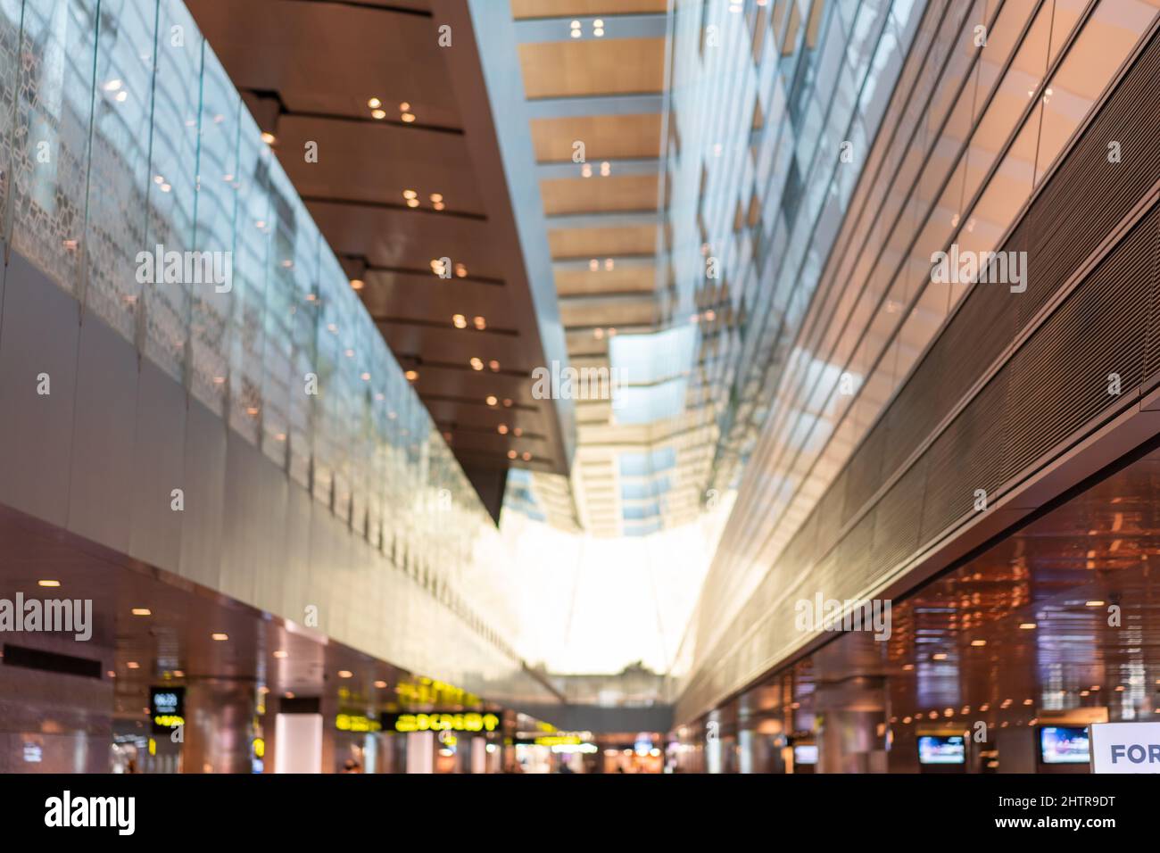 Modern building facade pattern with reflecting in windows. High quality ...