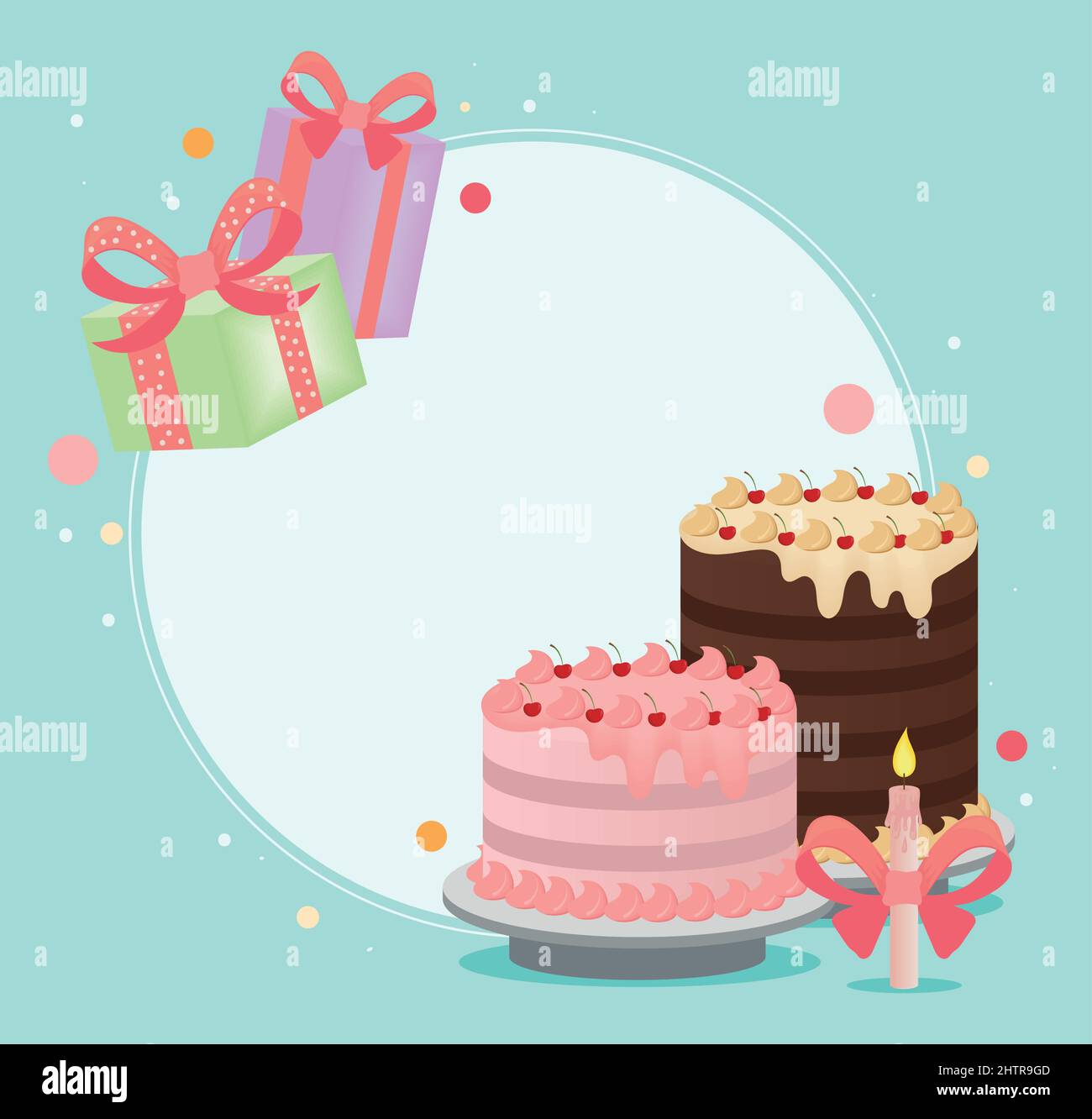 birthday sweet cakes Stock Vector Image & Art - Alamy