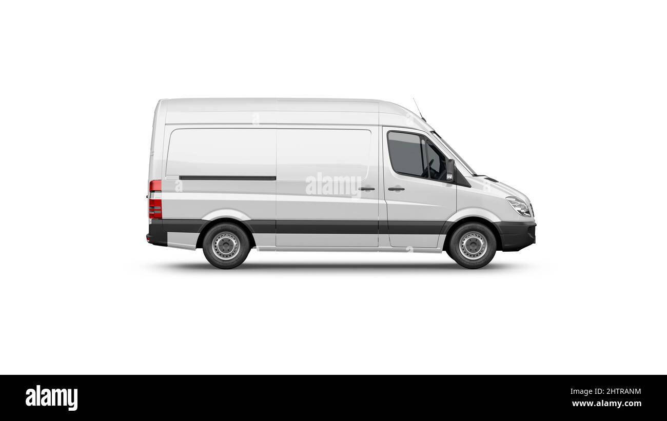 Panel Van Mockup 3D Rendering Stock Photo Alamy