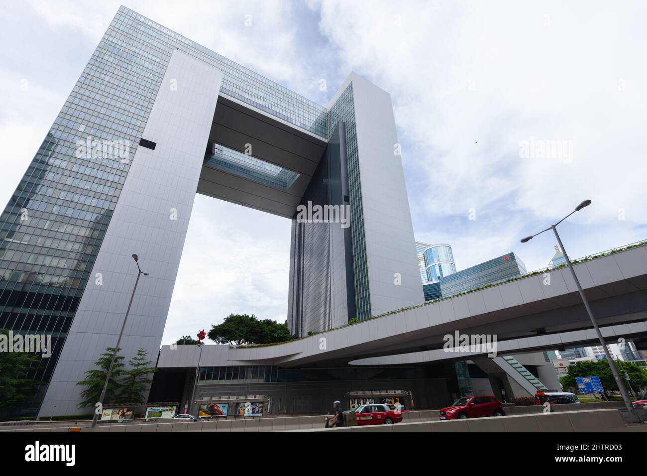 Hong Kong - July 15, 2017: Exterior og the Central Government Complex