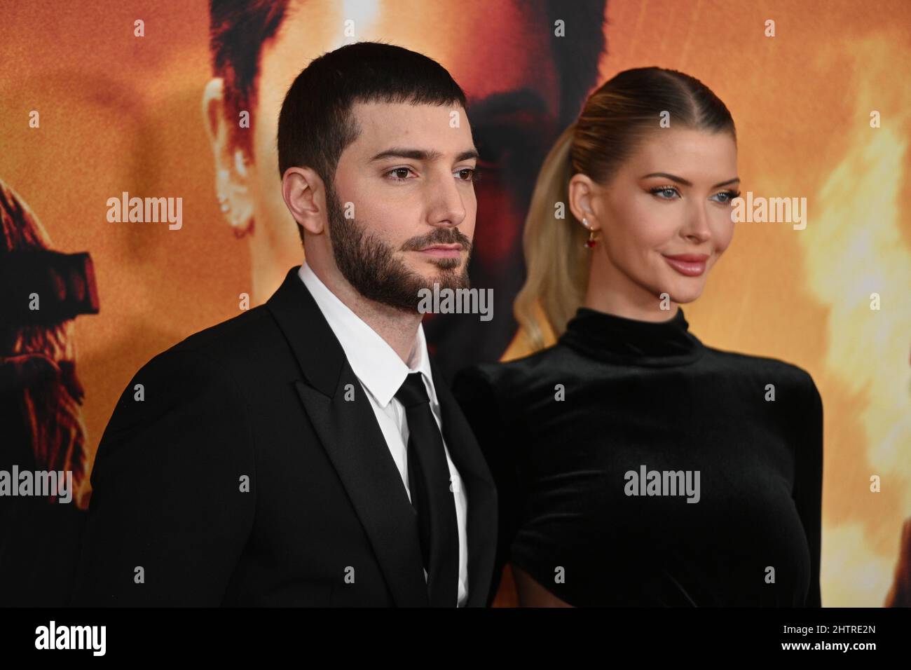Alesso and Erin Michelle Cummins attend "The Batman" World Premiere on March 01, 2022 in New
