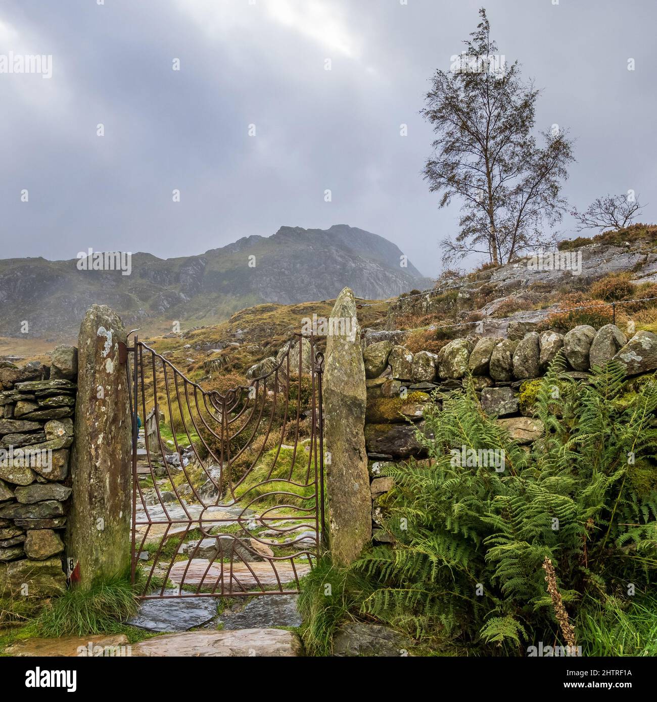 Stunning landscape Snowdonia National Park, North Wales. Stock Photo