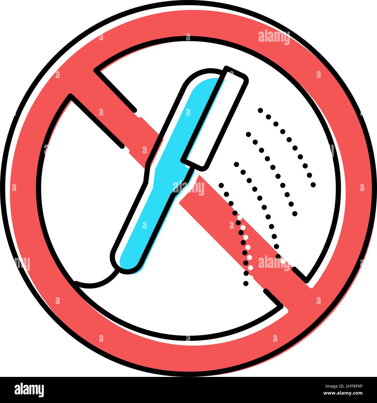 stop hot showers color icon vector illustration Stock Vector Image & Art Alamy