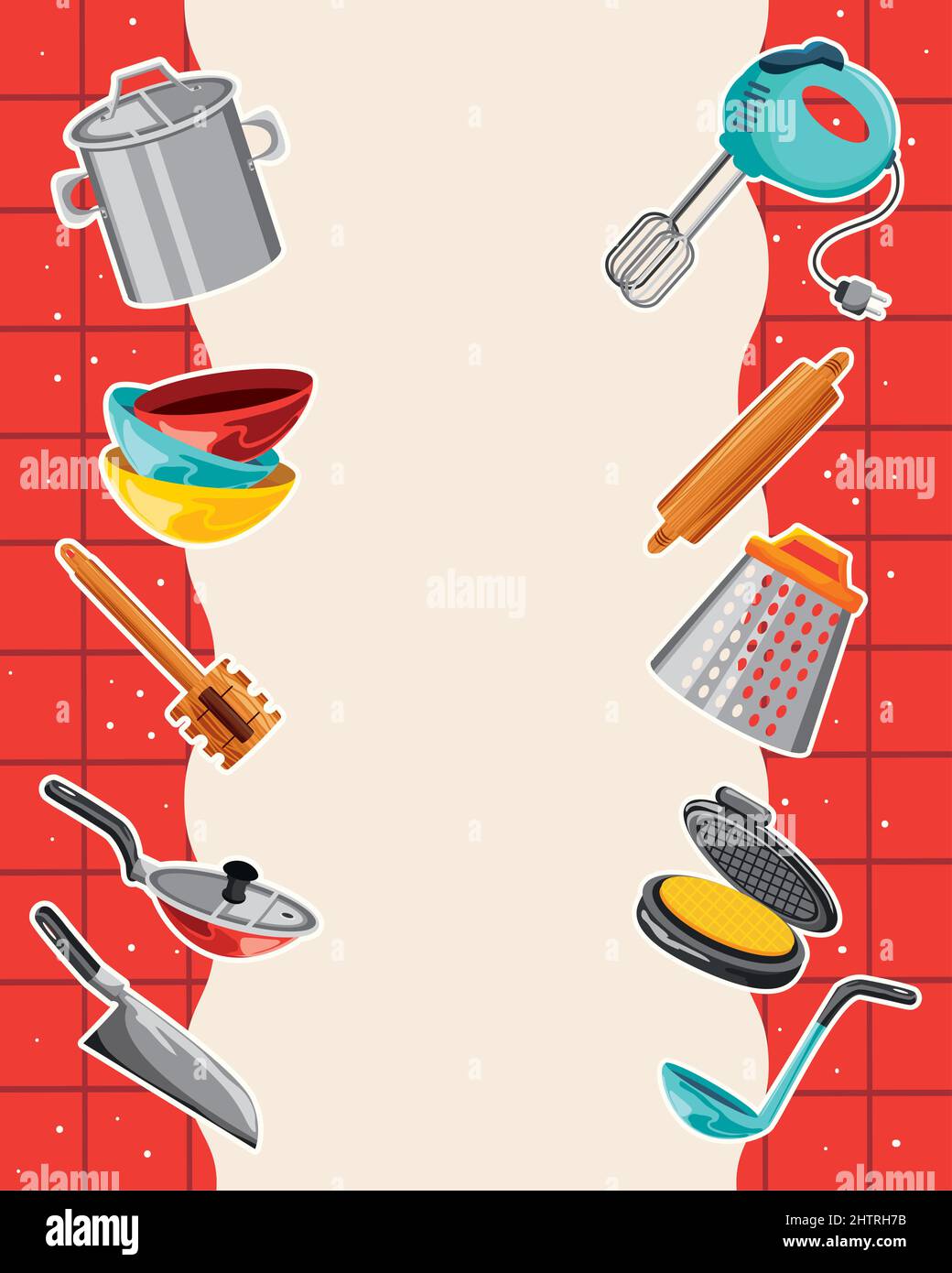 kitchen utensils banner Stock Vector Image & Art Alamy