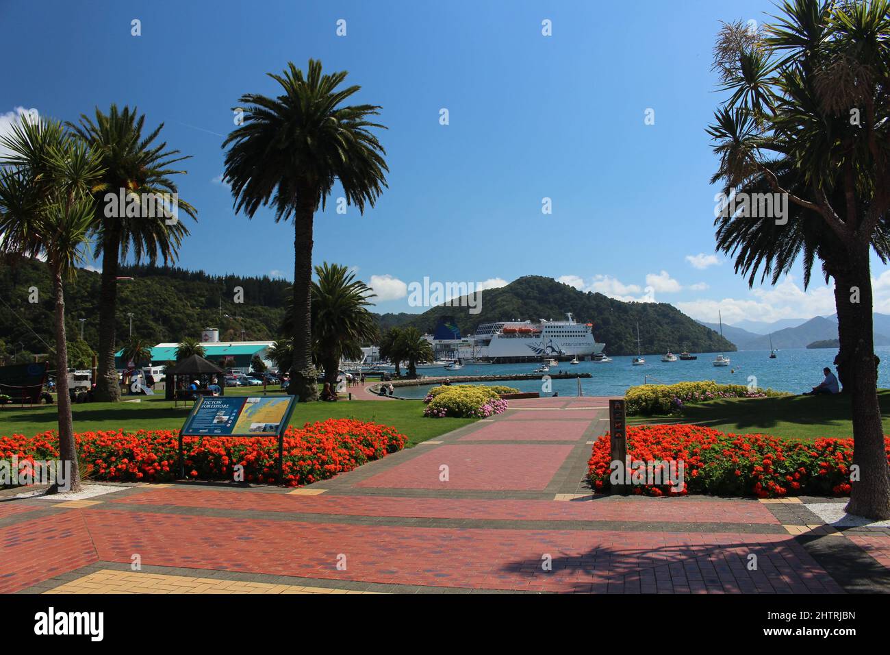 Marina of the city of Picton in New Zealand Stock Photo Alamy