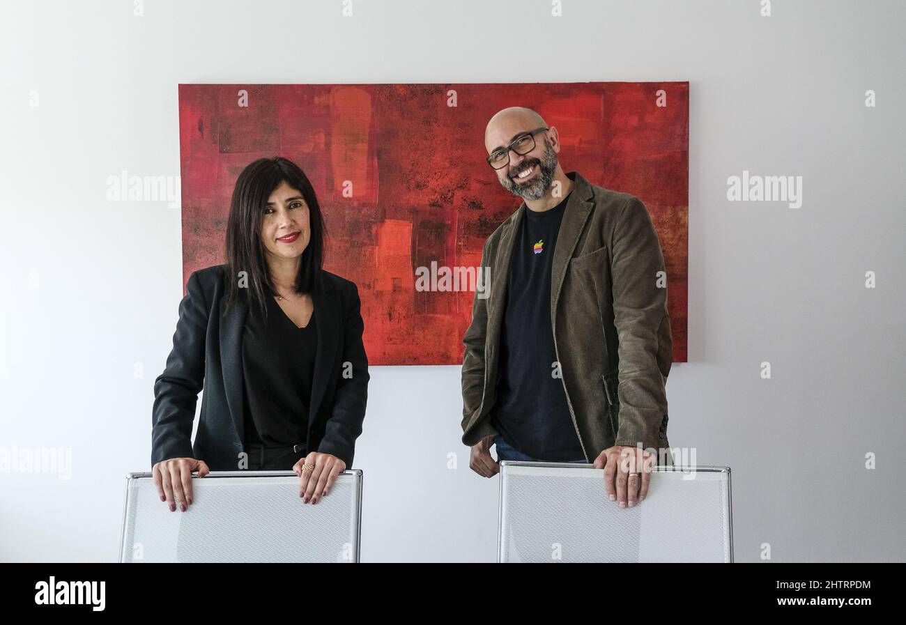 Lisbon, 03/02/2022 - Marlene Gaspar from Llorente Y Cuenca and Federico  Isuani, founder of Beso, Data Predictive agency. (Leonardo Negrao / Global  Images/Sipa USA Stock Photo - Alamy