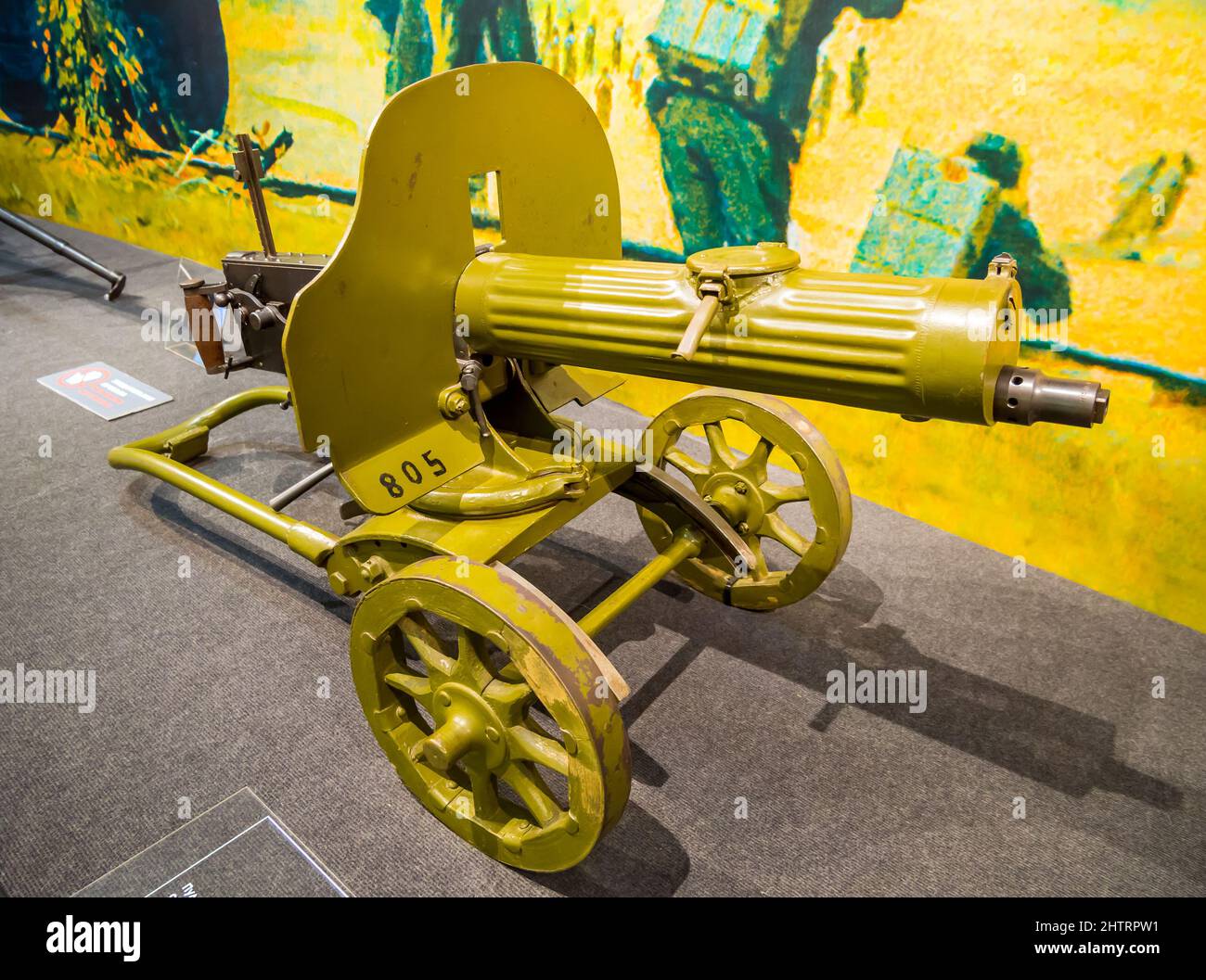 Tula, Russia - January 04, 2021: Maxim system machine gun, Tula State ...
