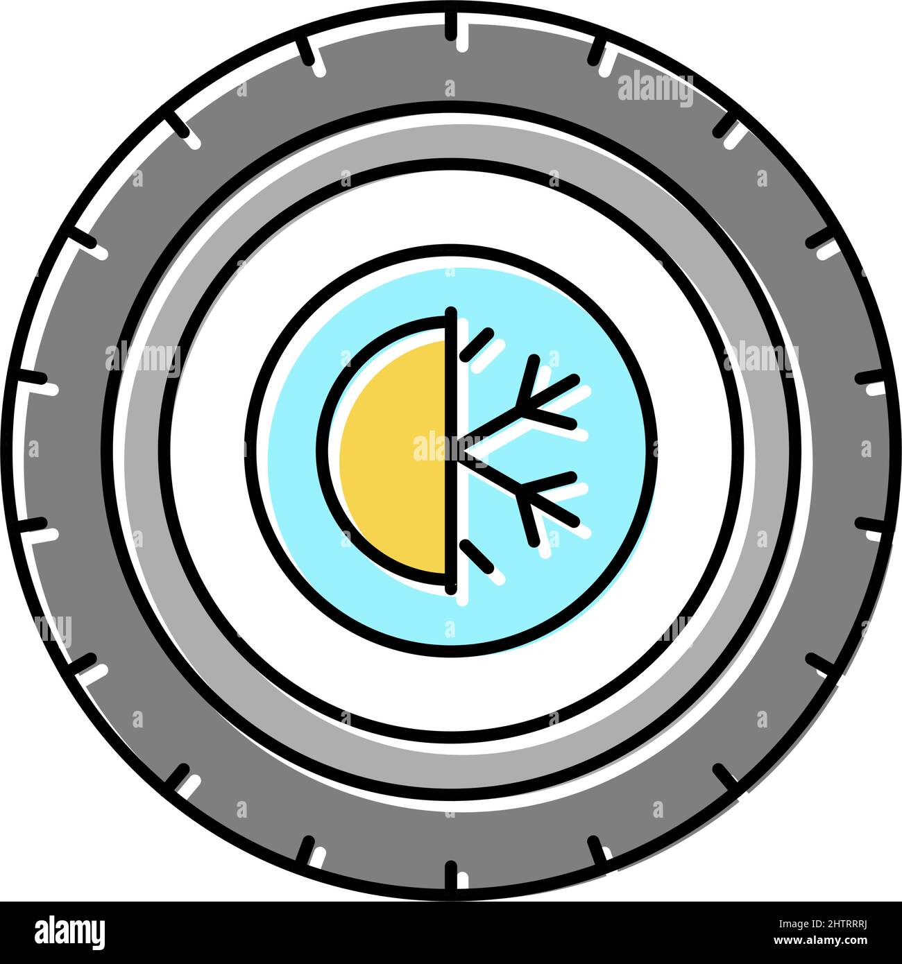 all season tires color icon vector illustration Stock Vector Image