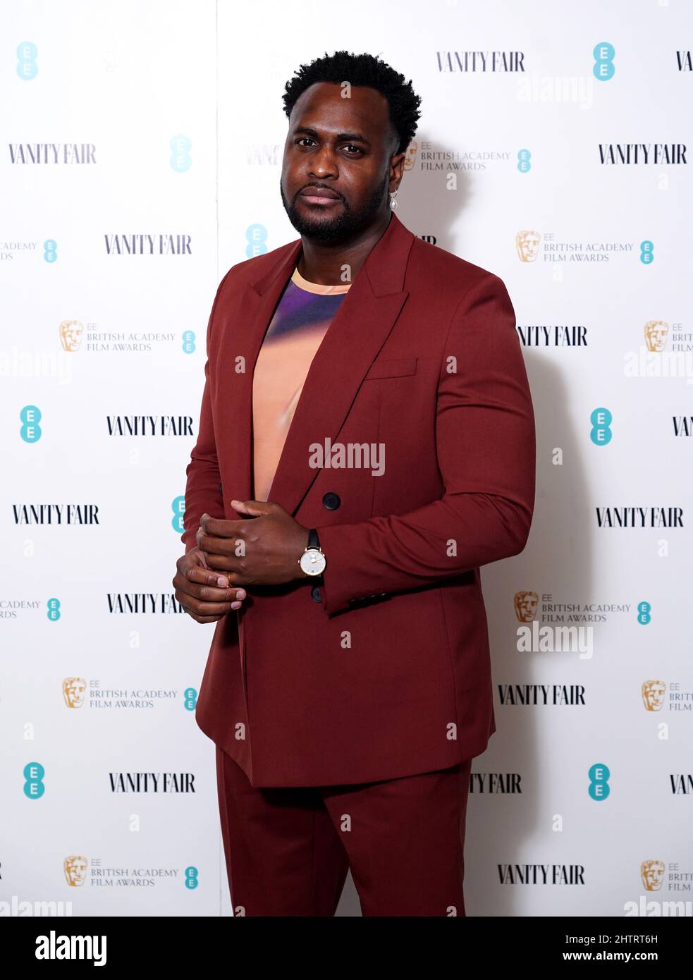 Kadiff Kirwan arrives at 180 Strand in London for the Vanity Fair EE ...