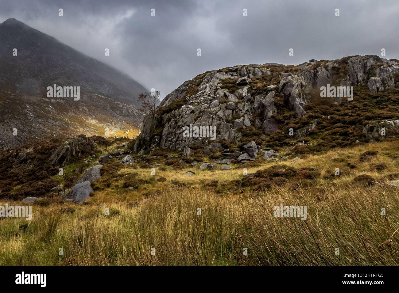 Stunning landscape Snowdonia National Park, North Wales. Stock Photo
