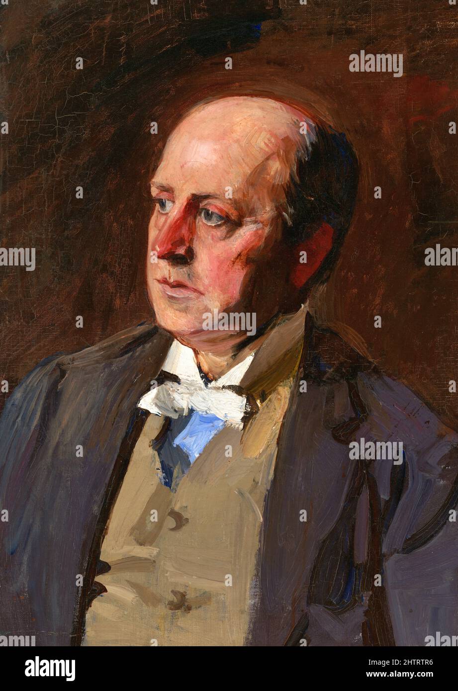 Henry James (1843-1916), portrait by Ellen Gertrude Emmet Rand (1875-1941), oil on canvas, 1900 Stock Photo